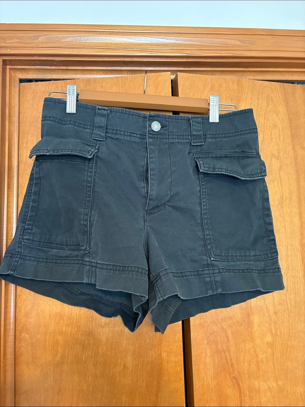 Old Navy Black Utility Cargo Shorts